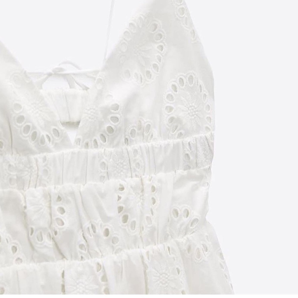 ZARA Cutwork Dress - Picture 2 of 5